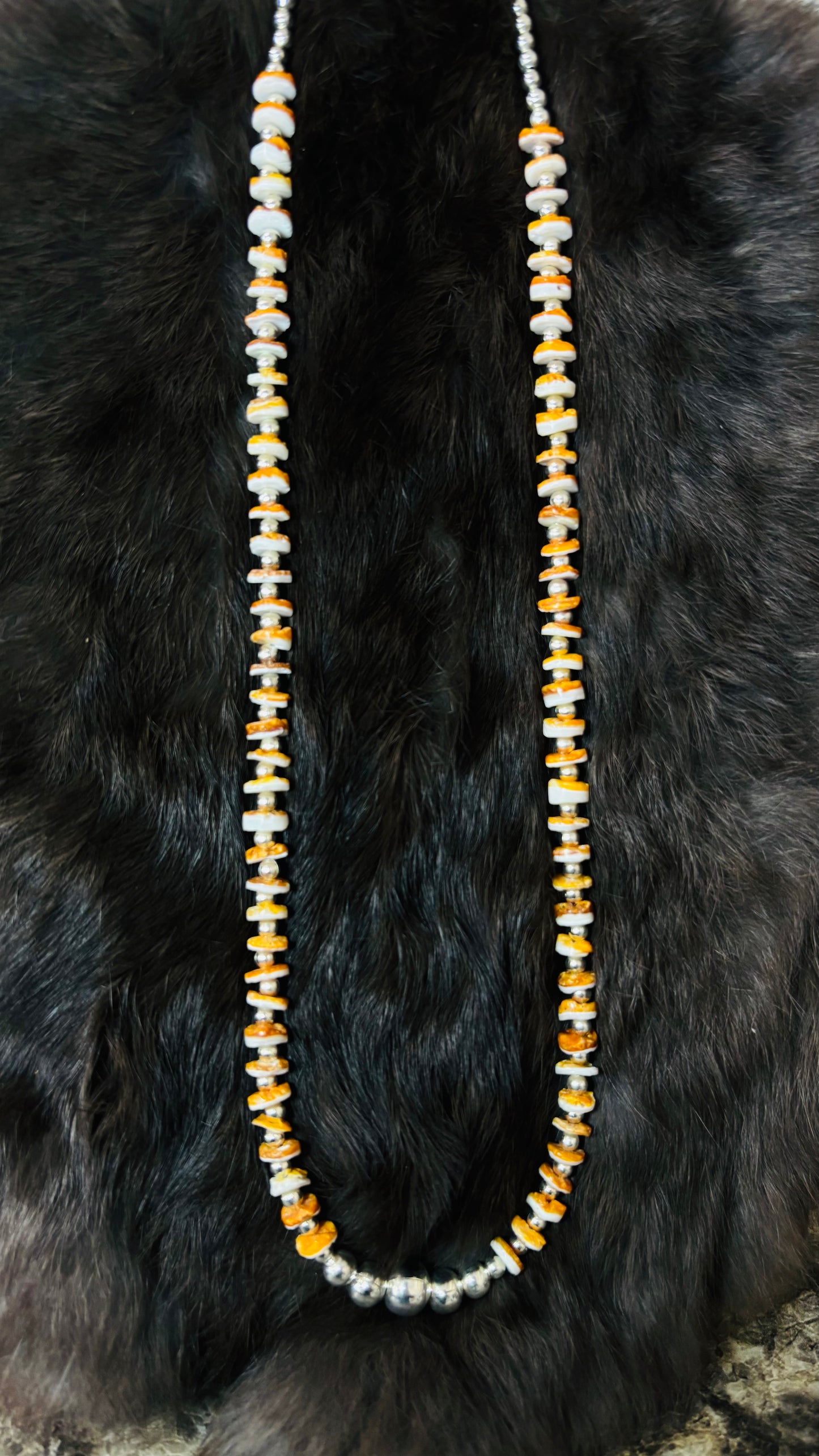 Orange Beads Necklace