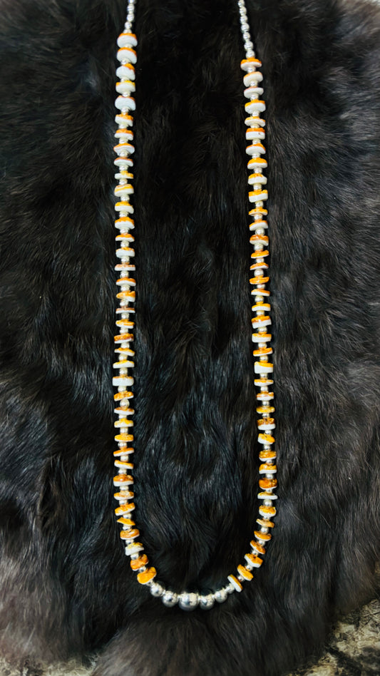 Orange Beads Necklace