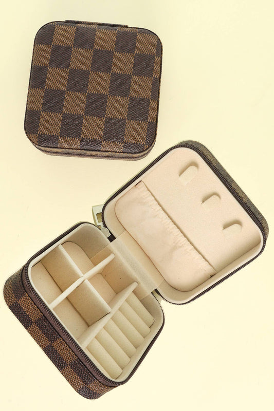 Travel Size Leather Jewelry Box