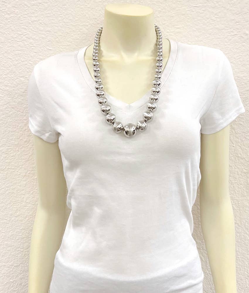 Silver Navajo Necklace S