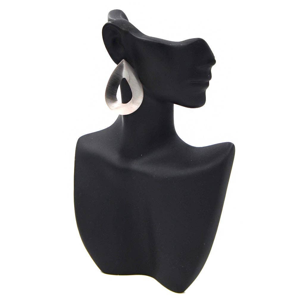 Silver teardrop earrings