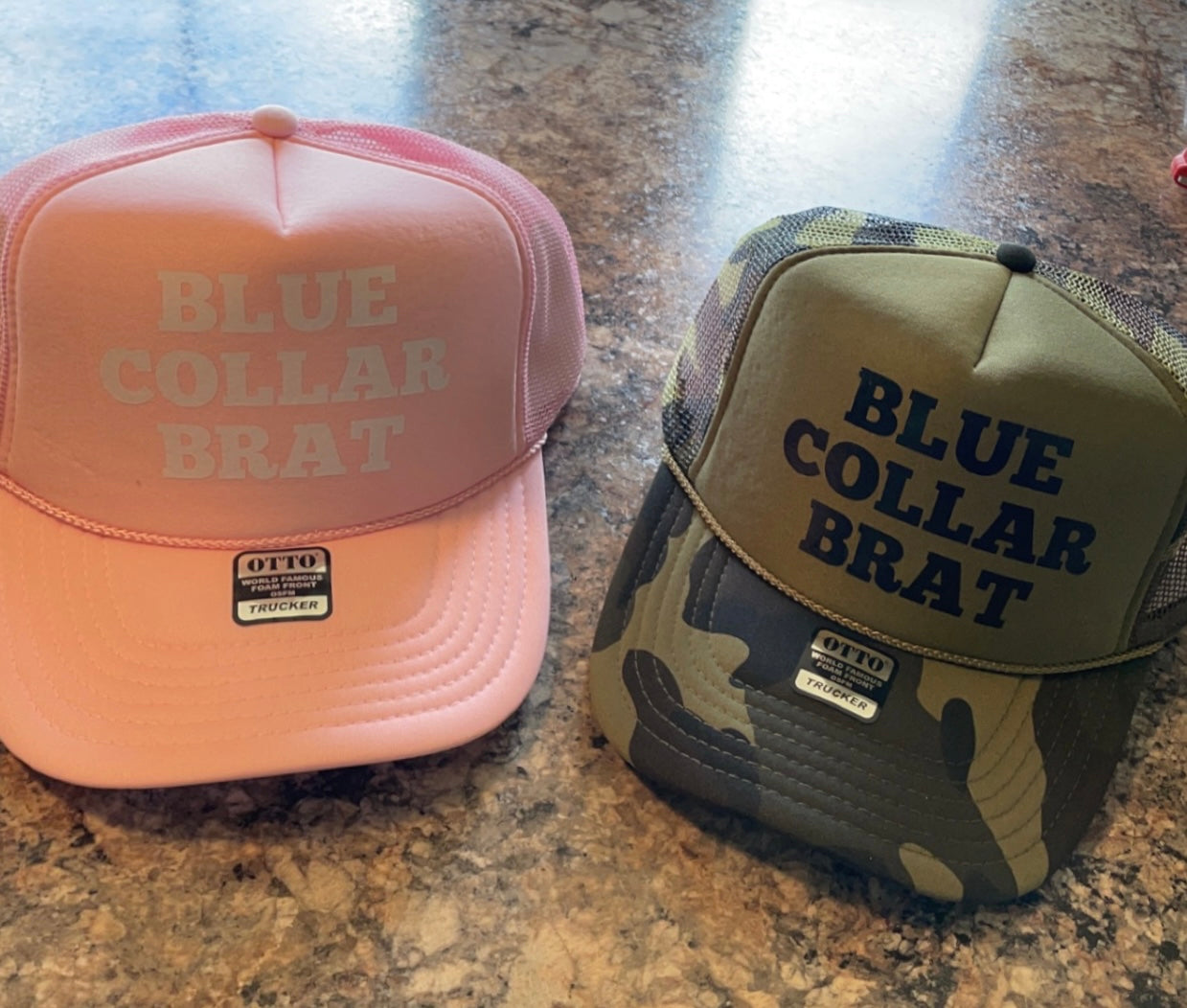 Blue Collar Brat Trucker Hat