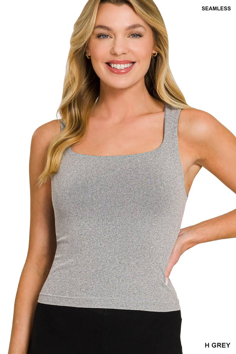 Double Layered Square Neck Tank