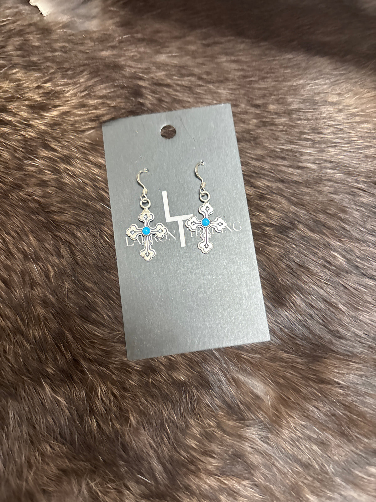 Sterling Silver Cross Earrings