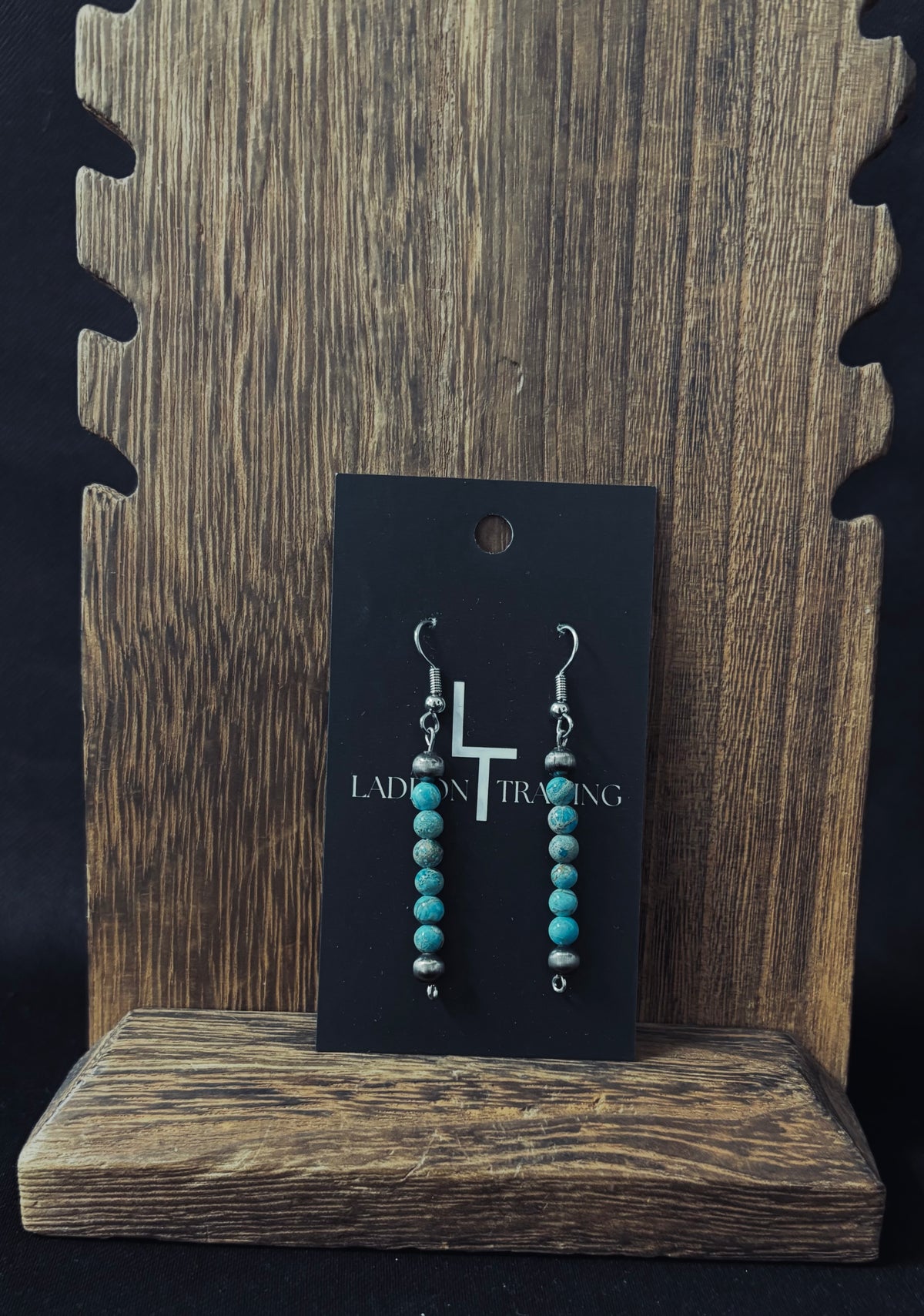 Turquoise Stone Dangle Earrings