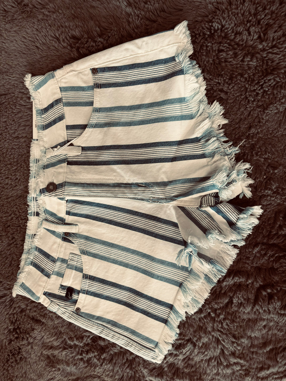Blue striped short