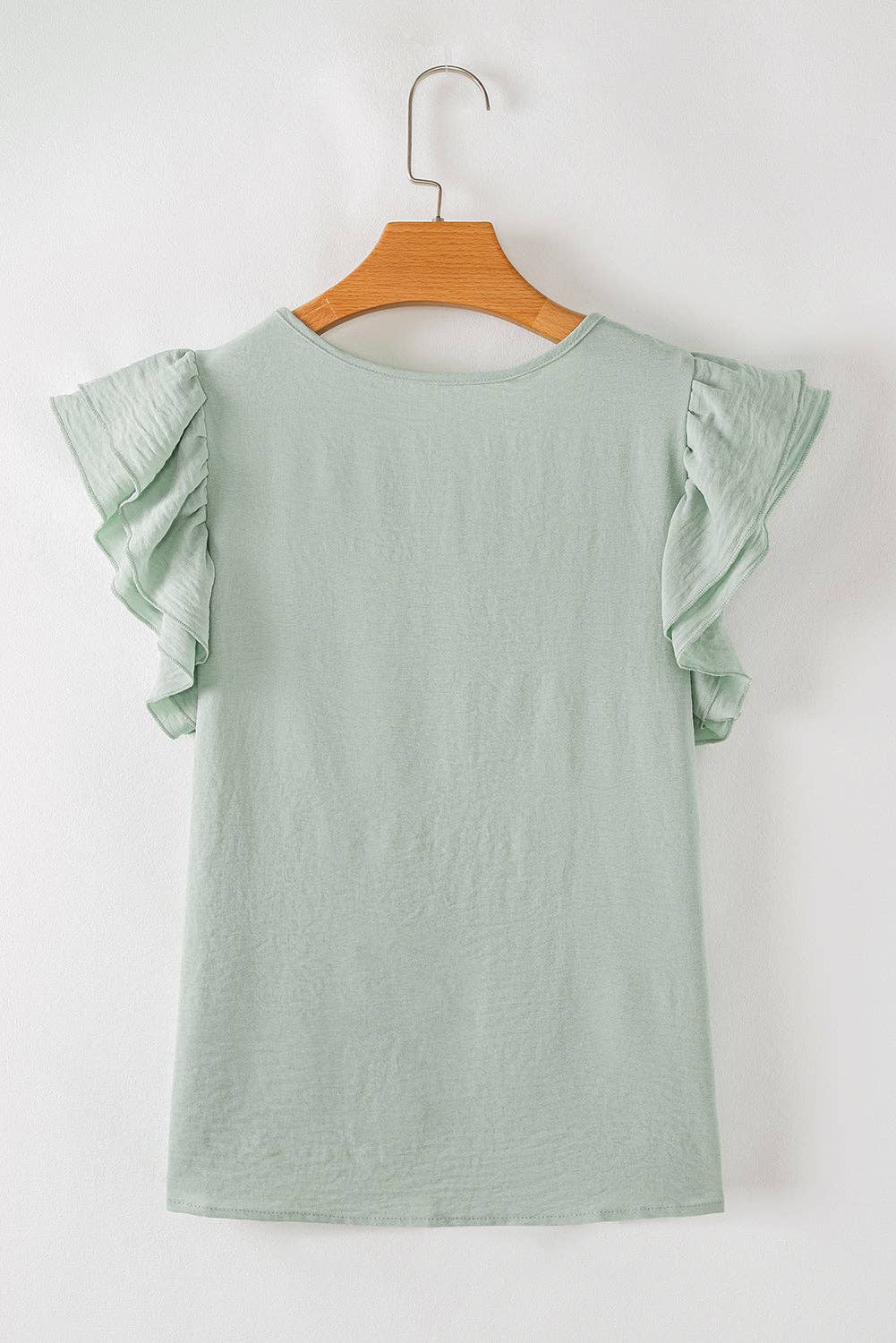 Ruffle Short Sleeve Blouse