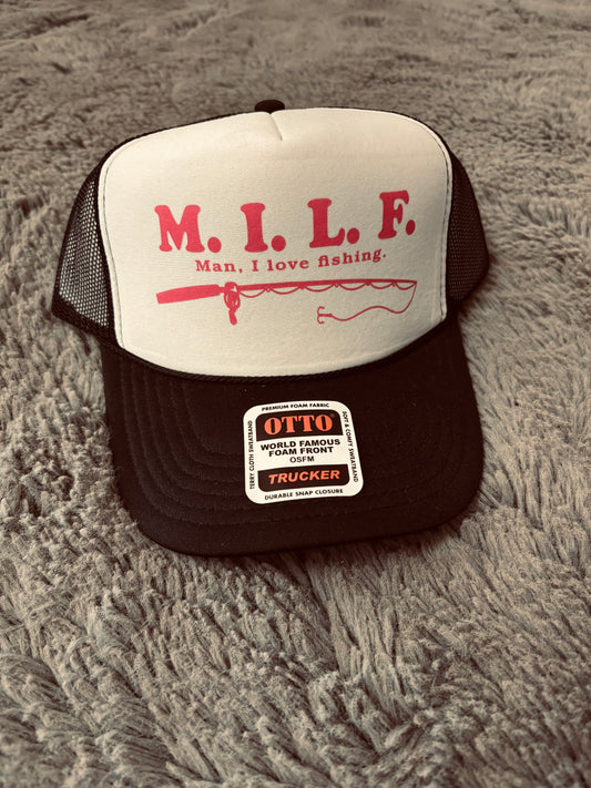 MILF Trucker Hat For fishing