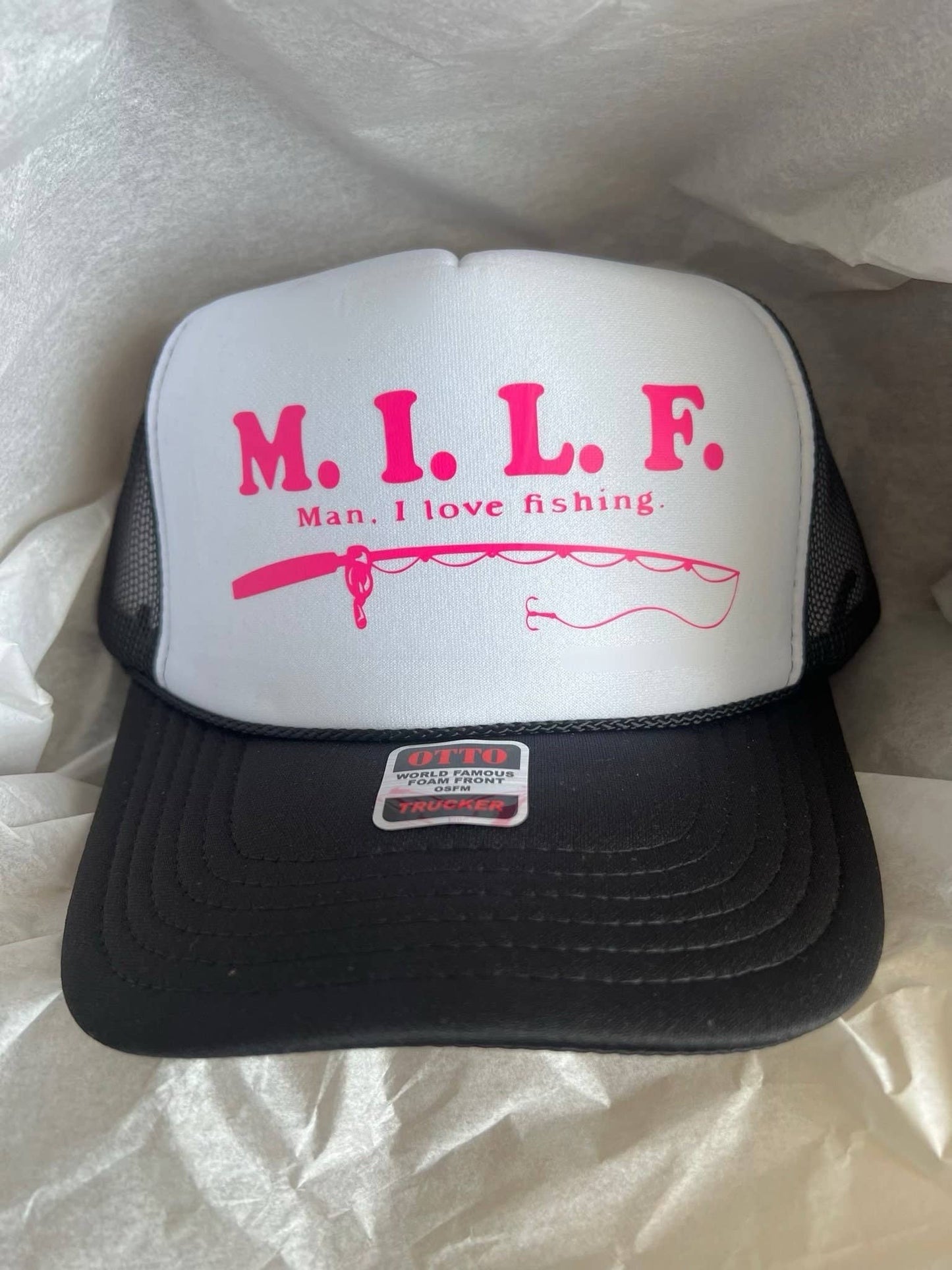 MILF Trucker Hat For fishing