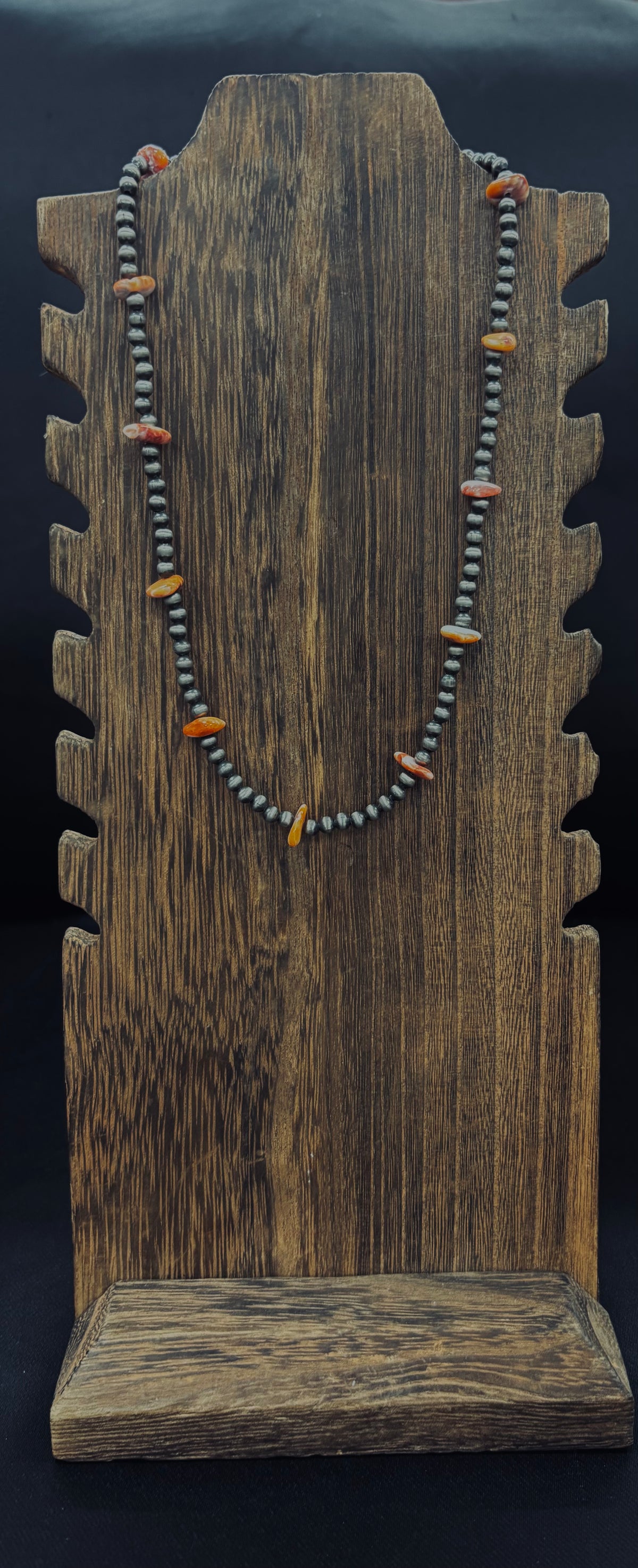 6 mm desert pearls orange spiny stones