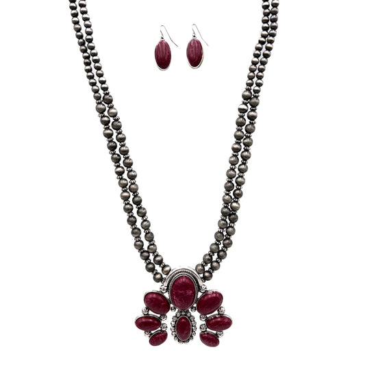 Violet Squash Necklace