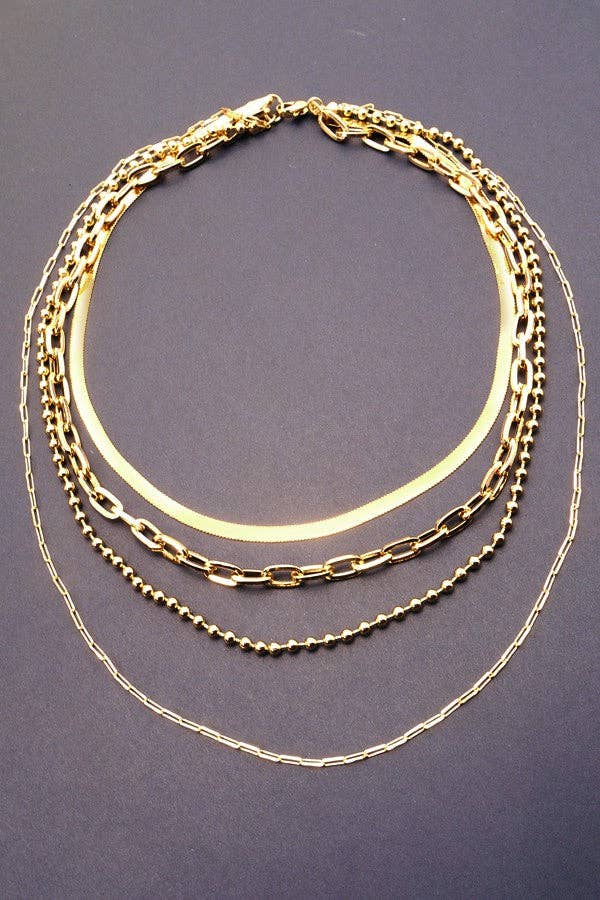 MULTI LAYER CHAIN NECKLACE