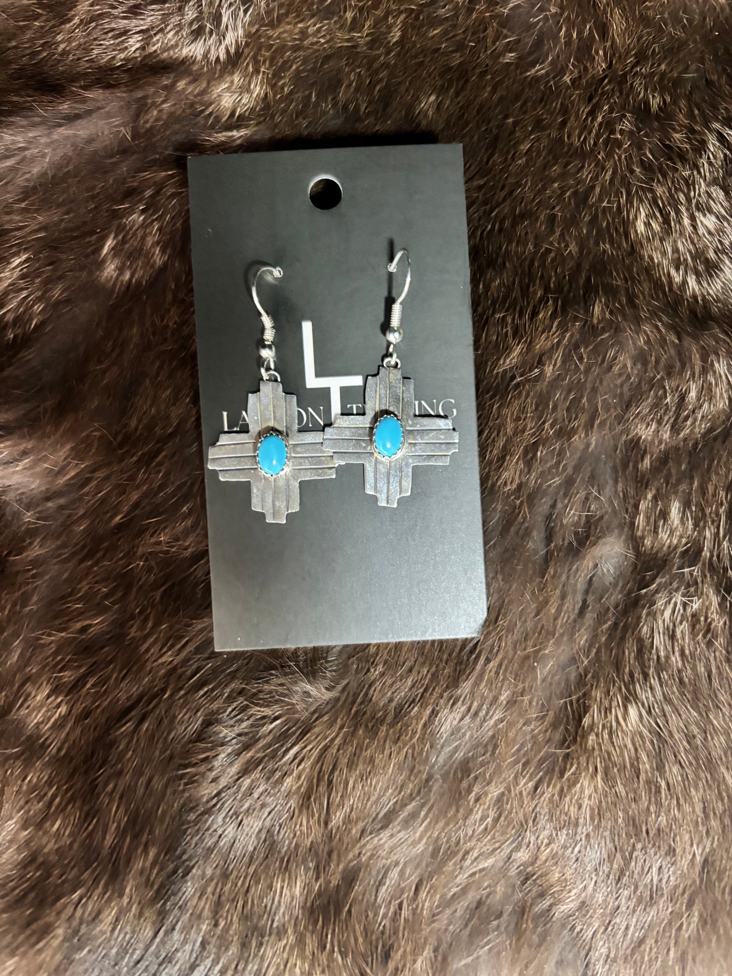 Sterling Silver Zia Earrings