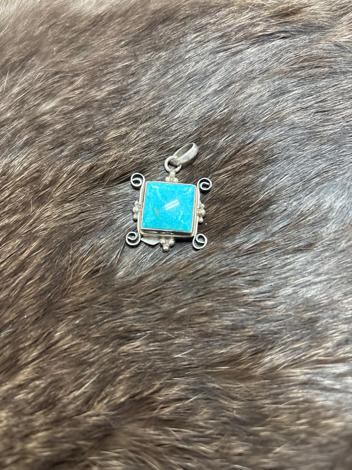 Turquoise Silver Pendant