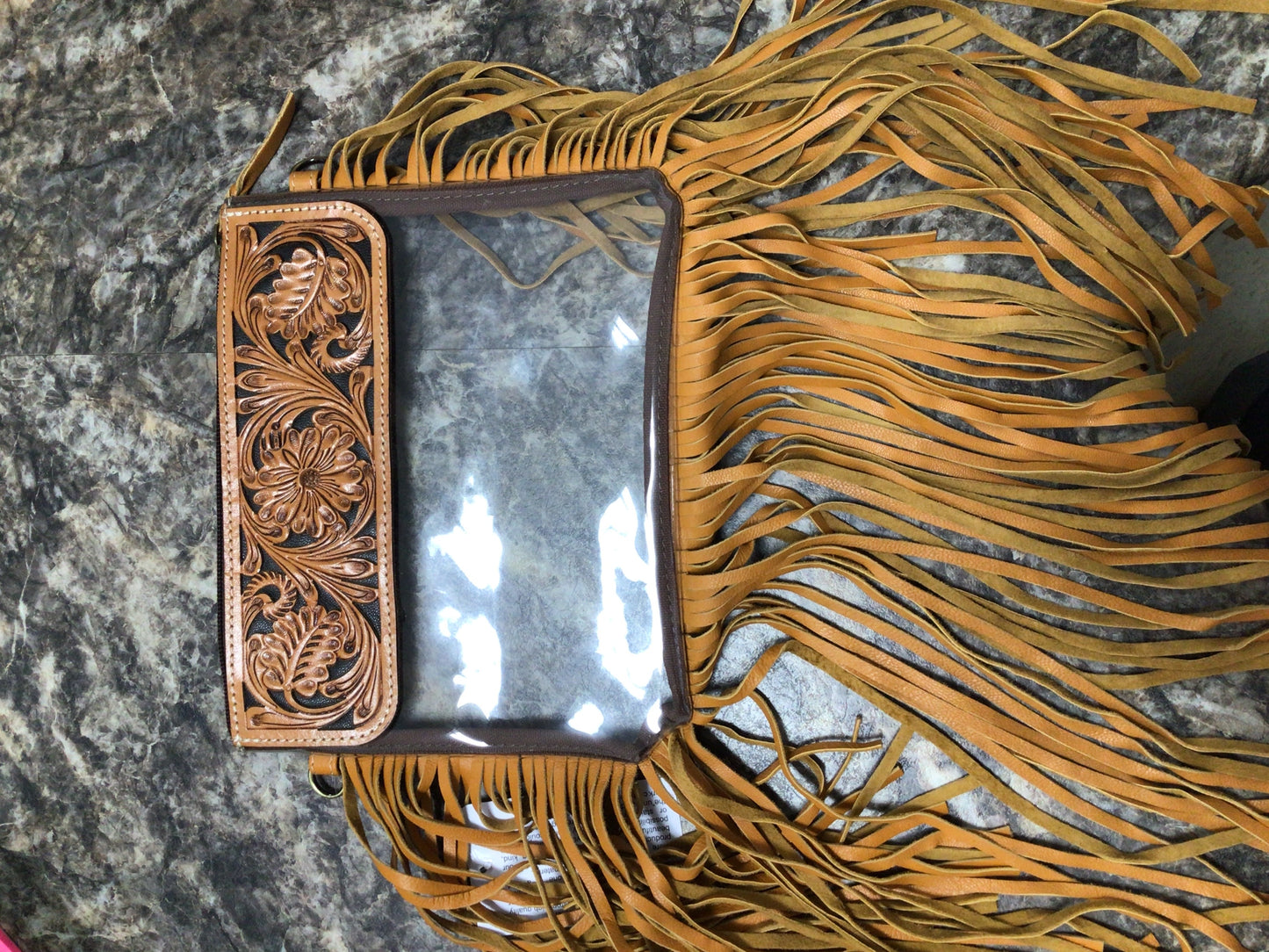 Medium sized western clear bag