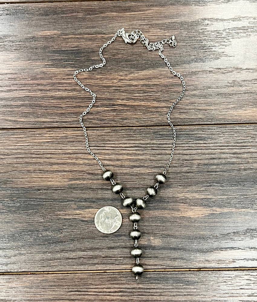 Navajo Bead Y-Necklace