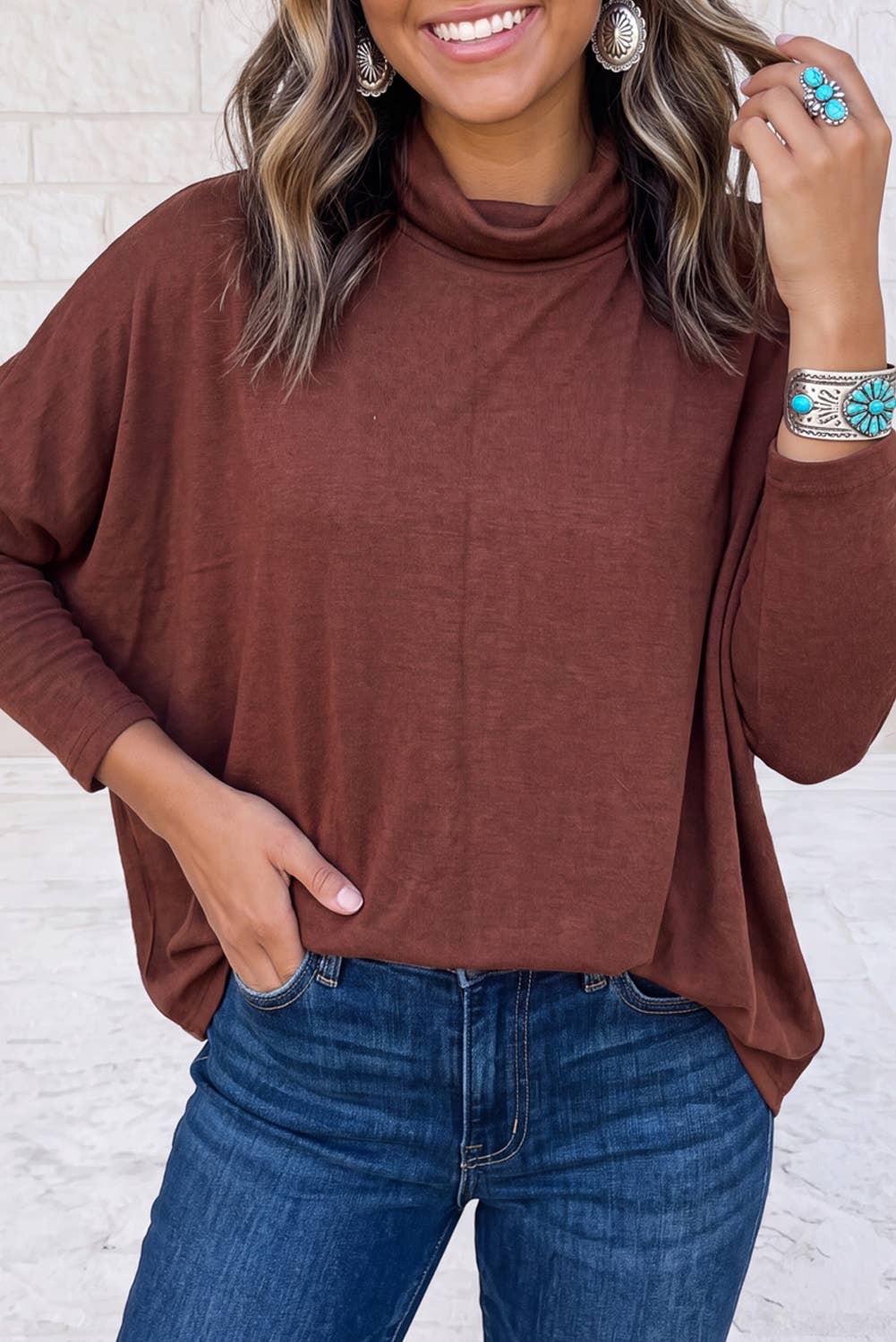 Mock Neck Long Sleeve
