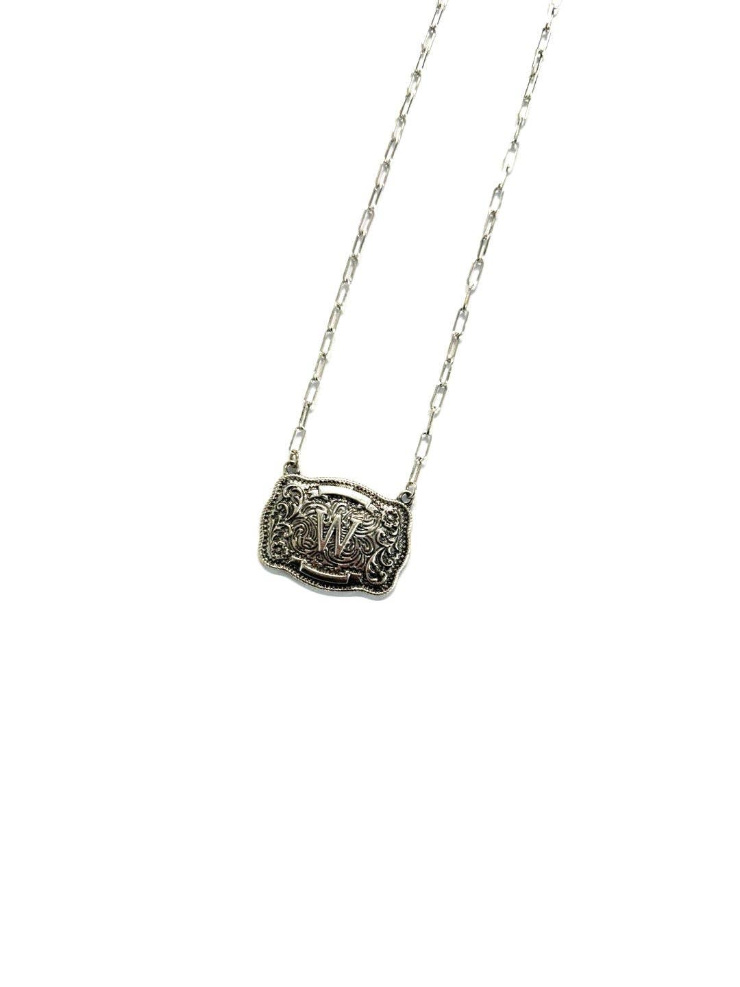 Belt Buckle Necklace