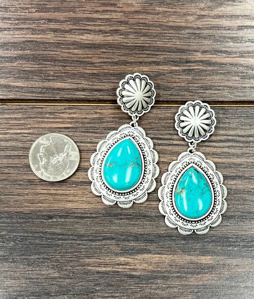 Turquoise Post Earrings