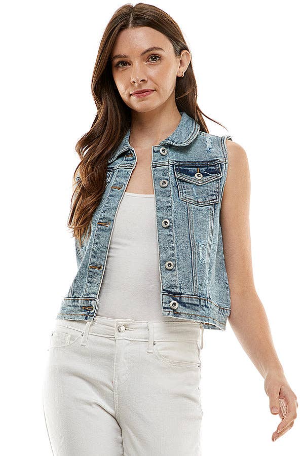 Ladies Denim Vest