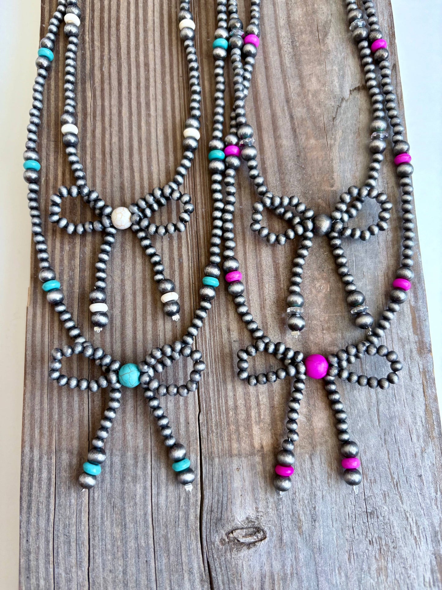 Navajo Bead Bow Necklace