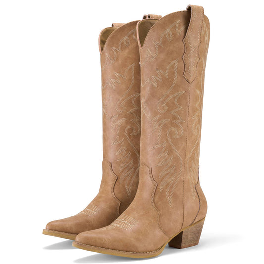 Women's Knee-High Cowboy Boots