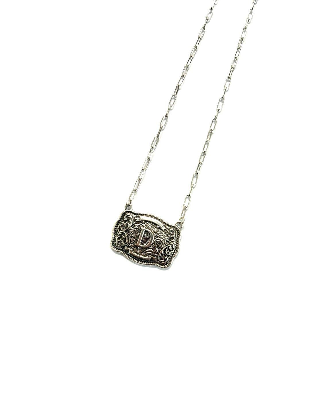 Belt Buckle Necklace