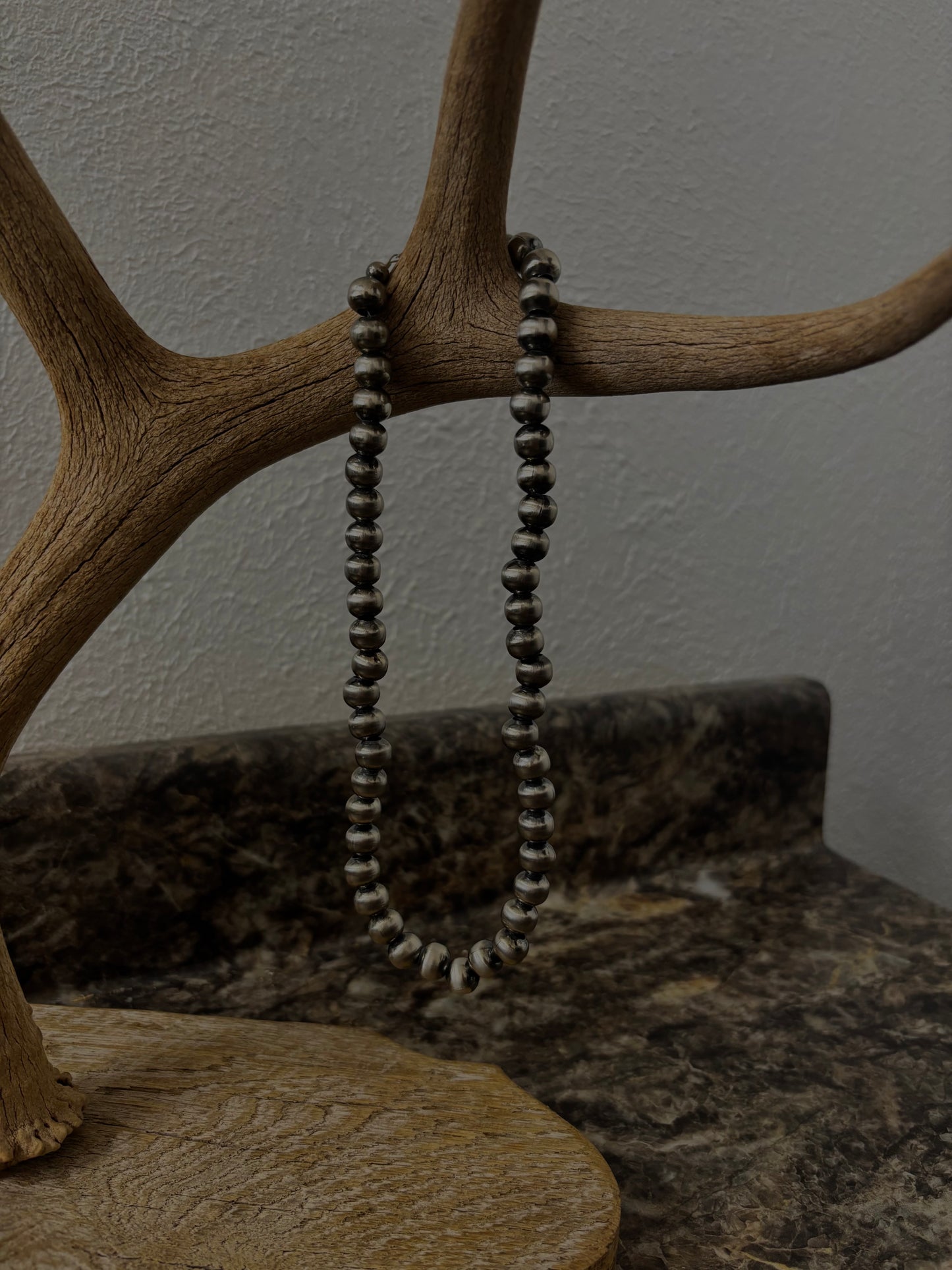 16” 10mm Silver Plated Pearls