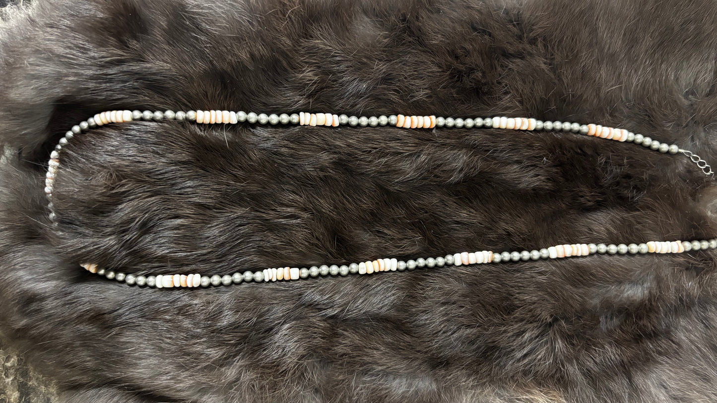 Pink And Silver Necklace