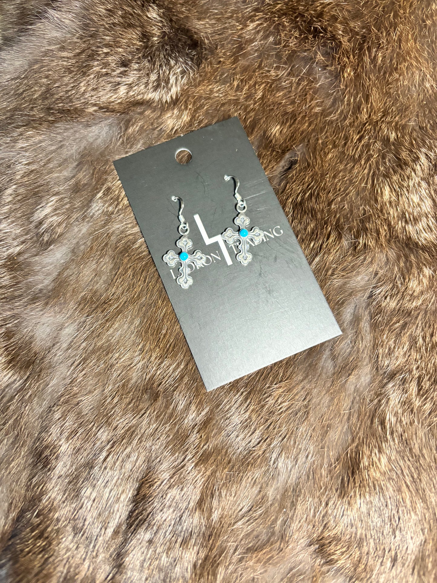 Sterling Silver Cross Earrings