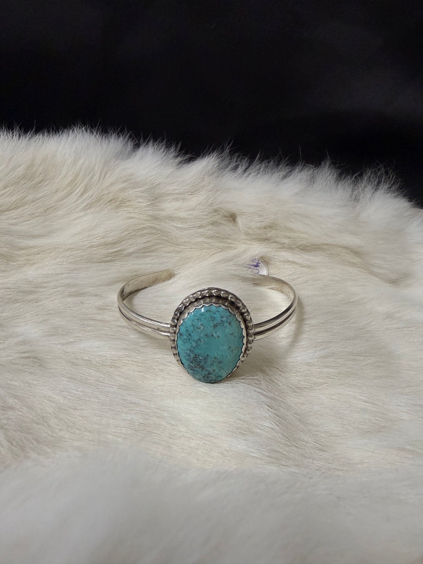 Big stone turquoise cuff