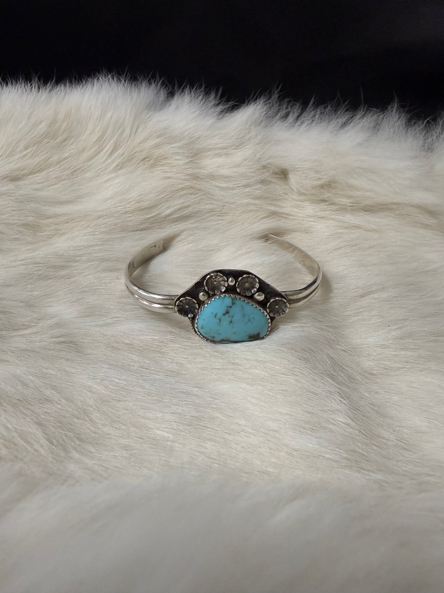 Sterling silver turquoise cuff