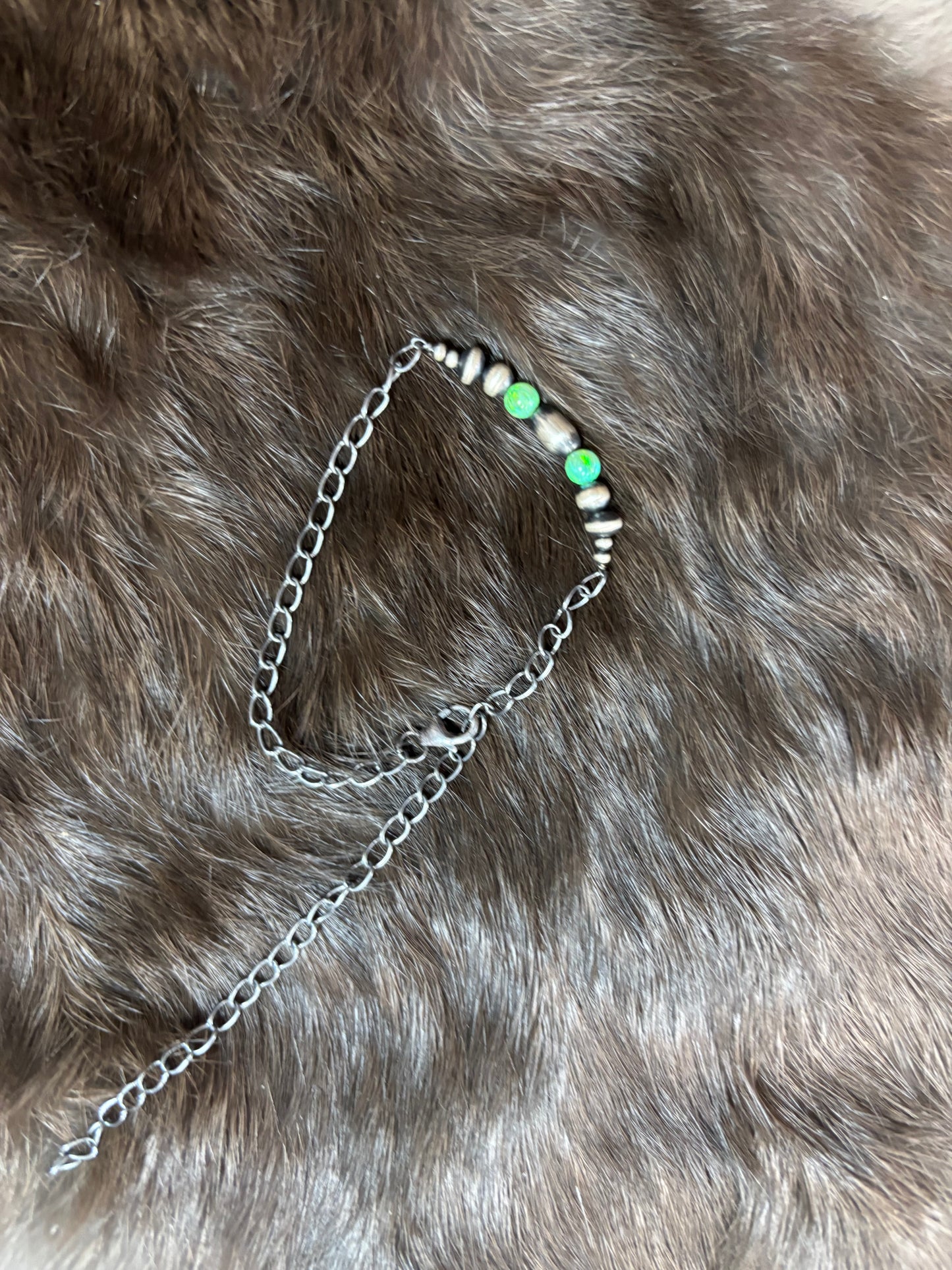 Green Opal Pearl necklace
