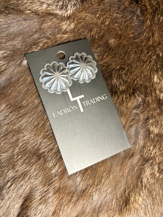 Spiral Sterling Silver Studs