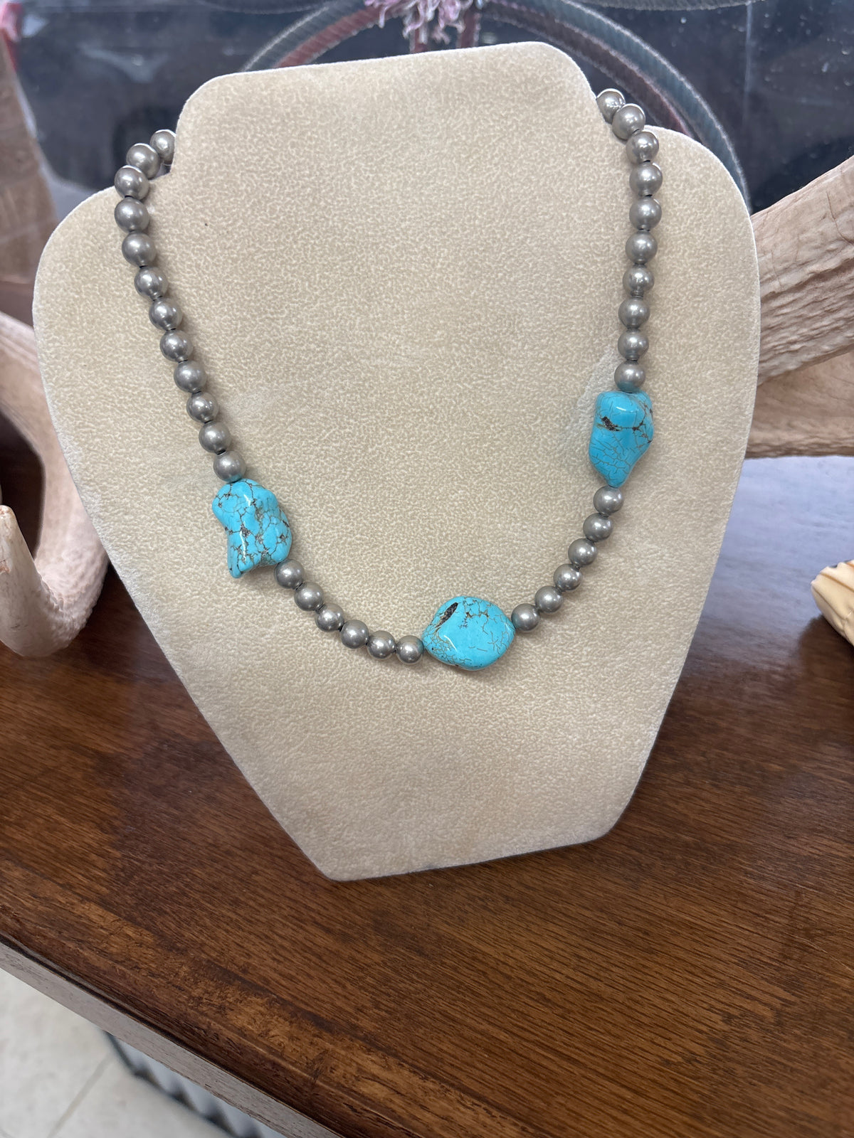 Turquoise stone/w silver Sterling