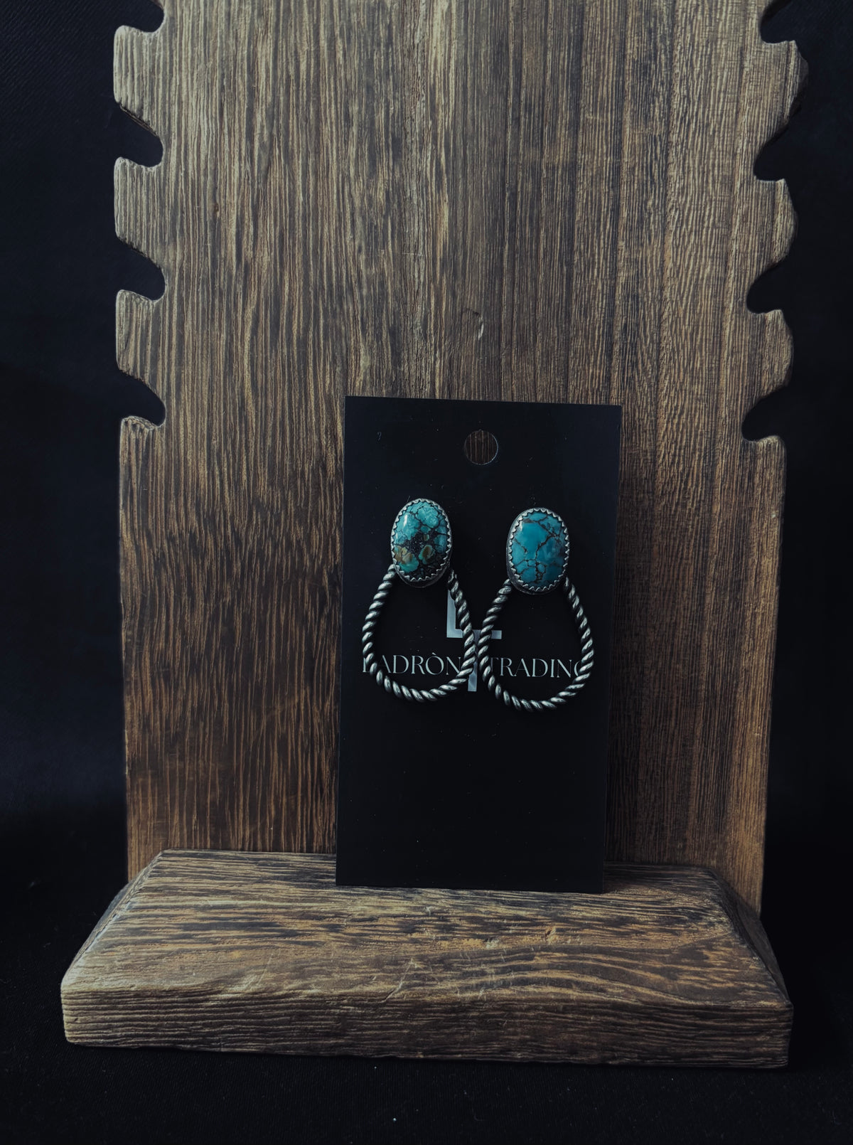Sterling Silver Turquoise Teardrop Earrings