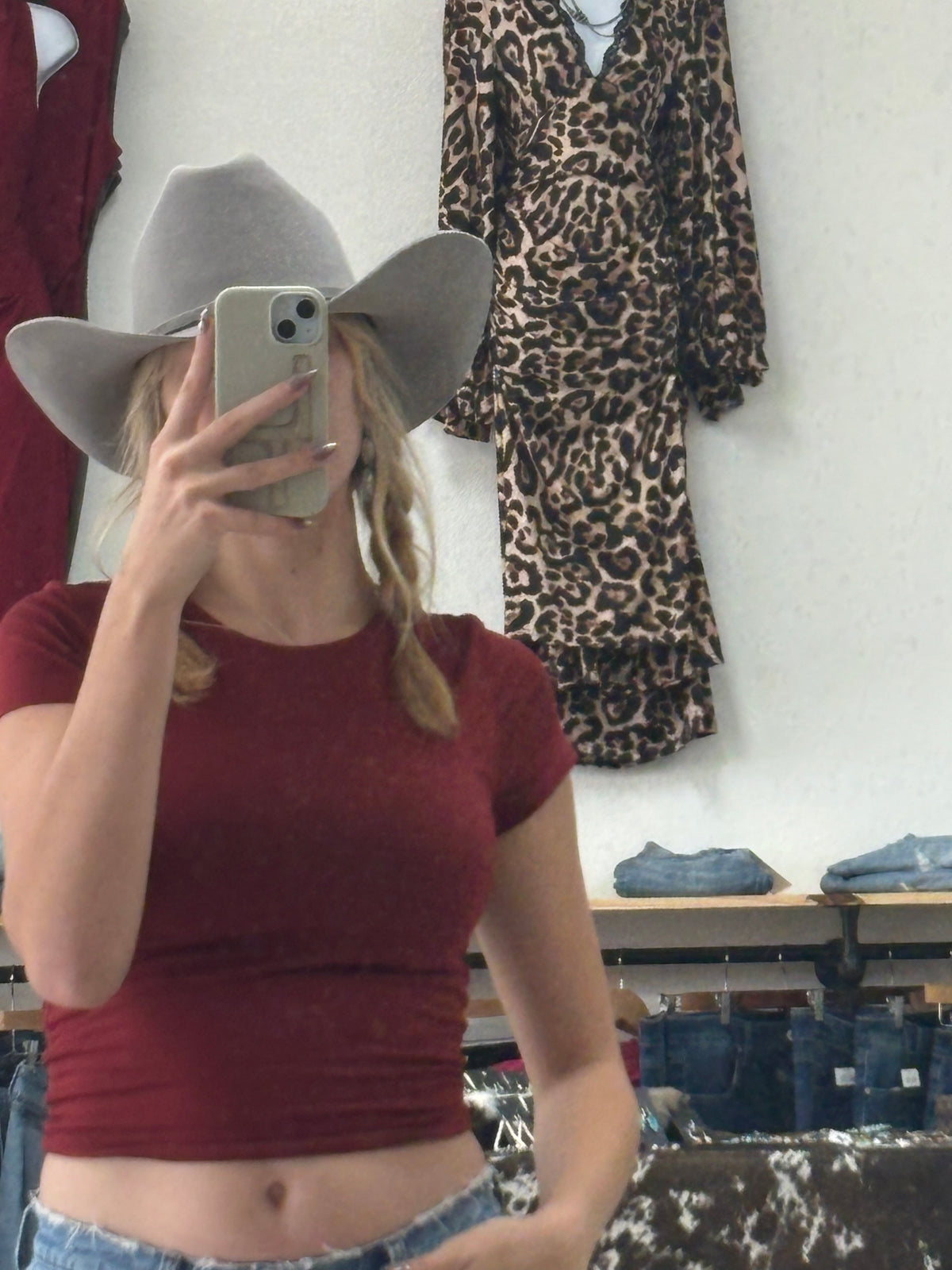 Grey Felt Cowboy Hat