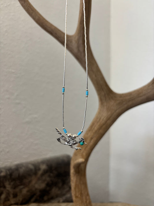 Silver Roadrunner Necklace