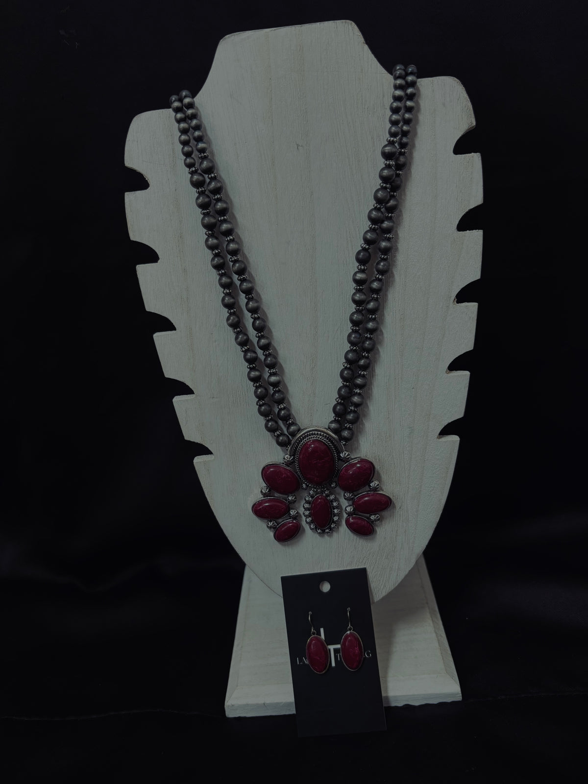 Violet Squash Necklace & Earrings