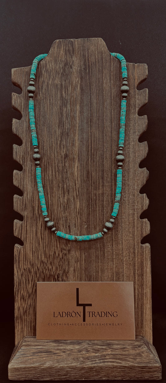 Turquoise & Pearl Necklace