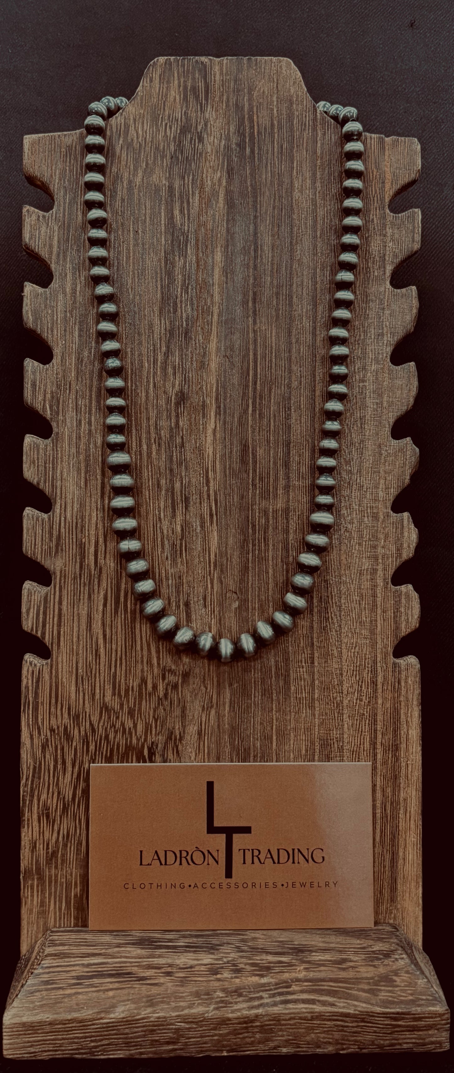 6mm,8mm 18” Silver Plated Pearls