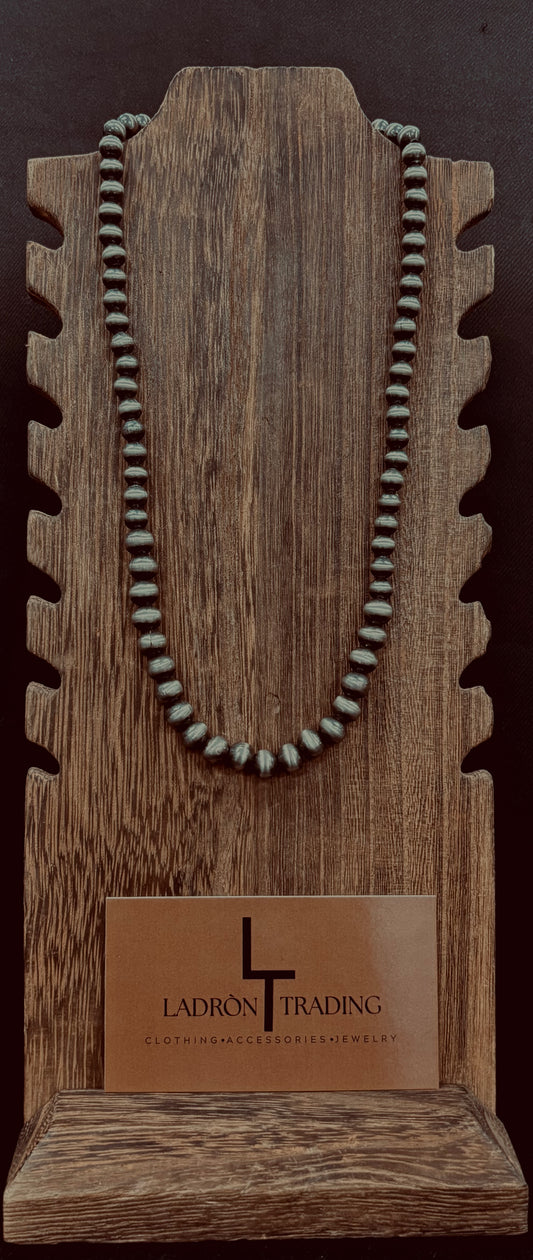 6mm,8mm 18” Silver Plated Pearls