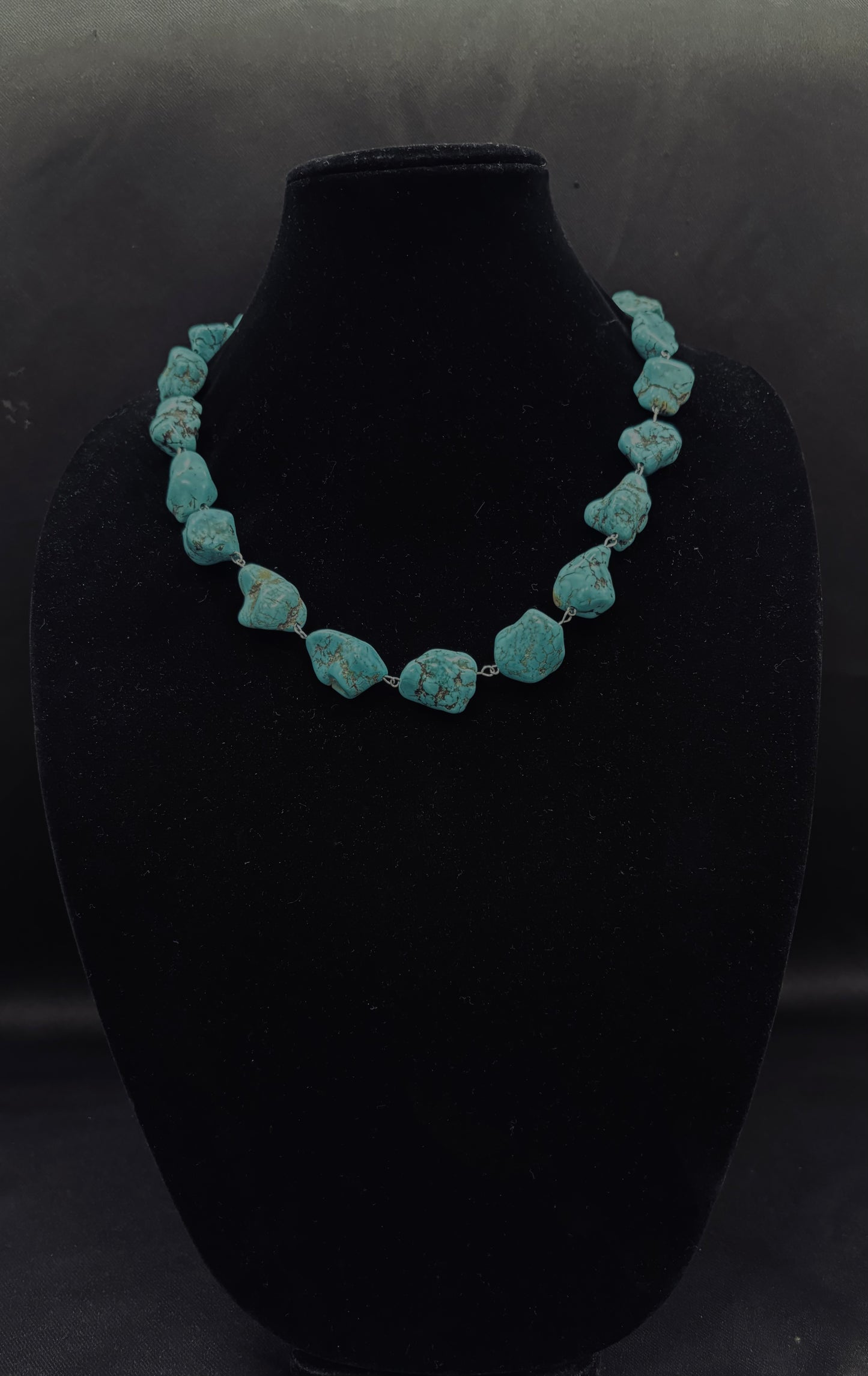 Turquoise Chunky Stone Necklace