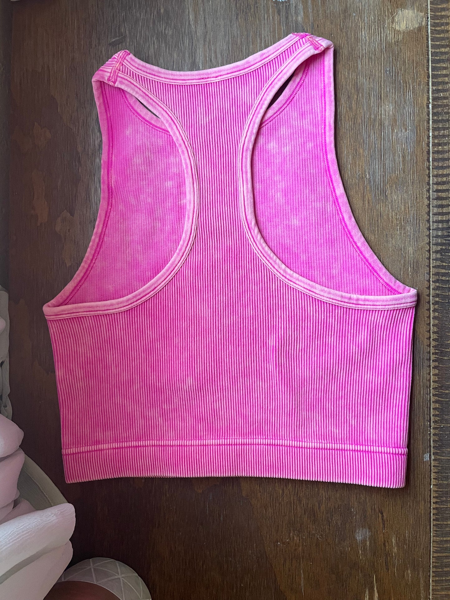 Hot Pink Cropped Tank