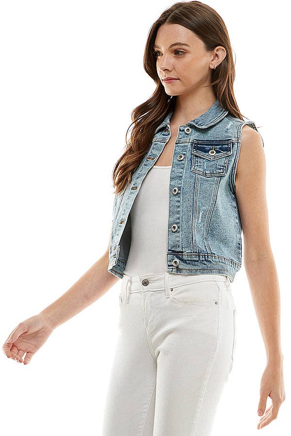 Ladies Denim Vest