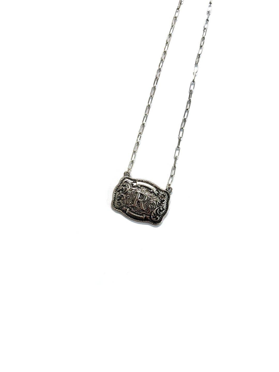Belt Buckle Necklace