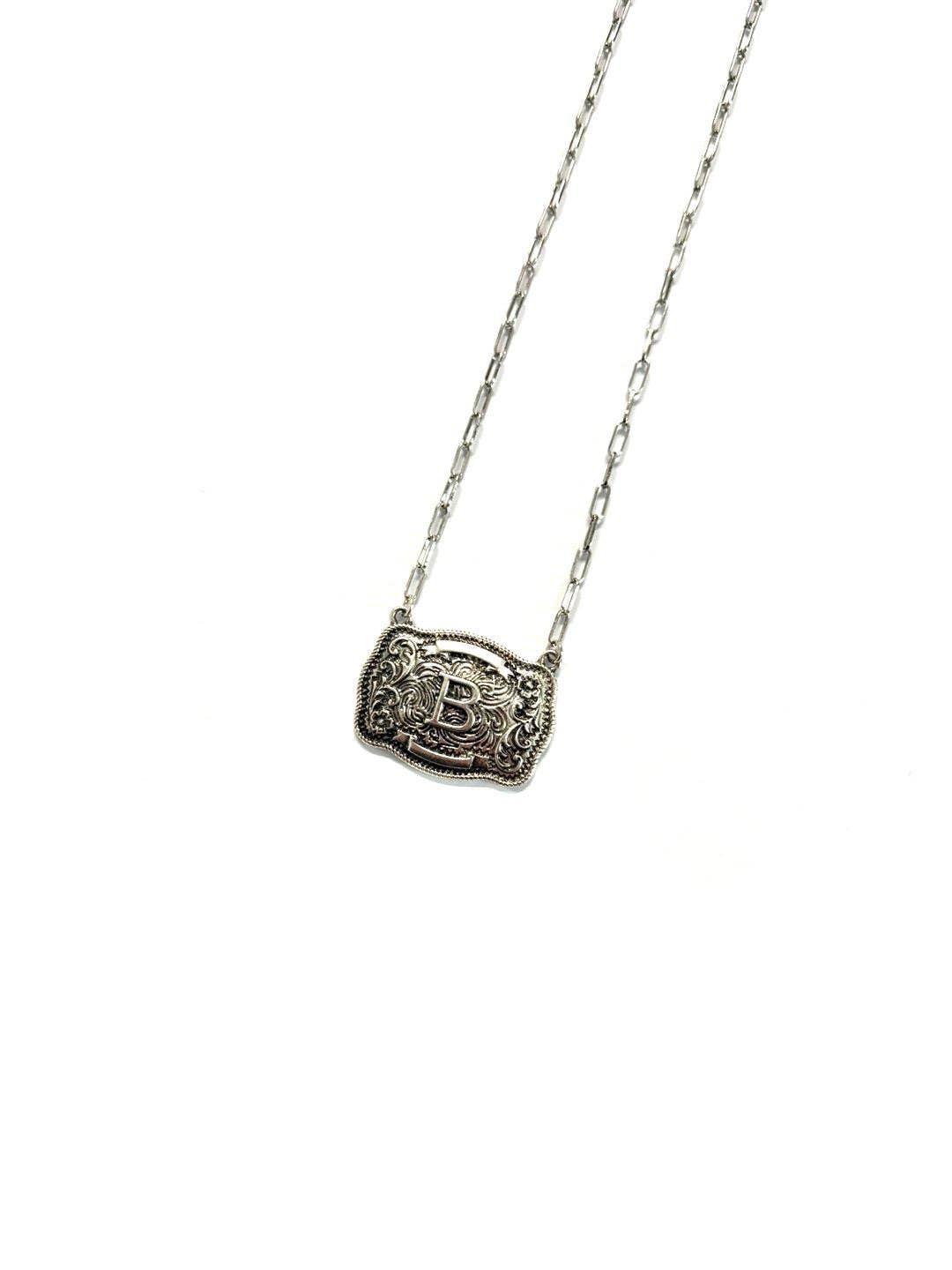 Belt Buckle Necklace
