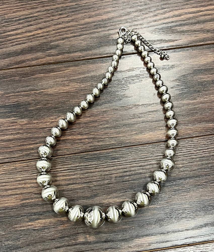 Silver Navajo Necklace S