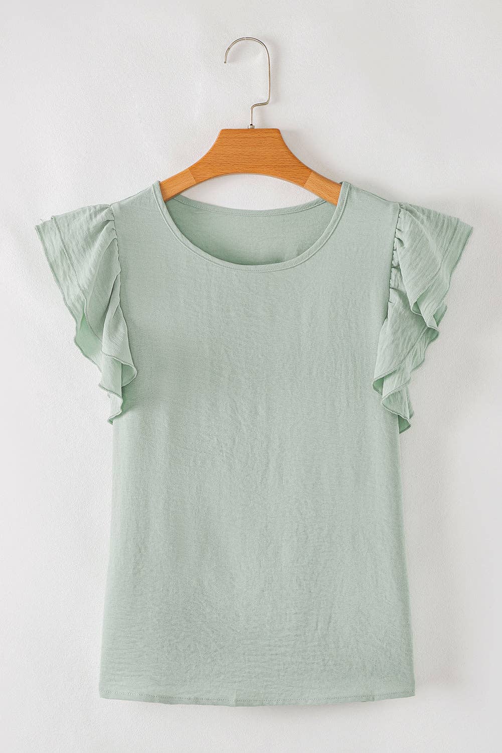 Ruffle Short Sleeve Blouse