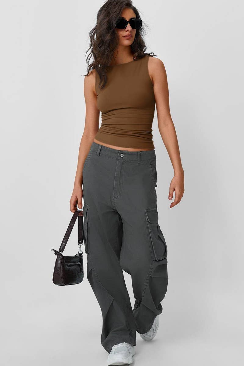 SLEEVELESS SLIM FIT SEXY TANK TOP
